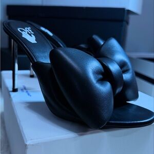 サンダル・ミュール Off-White Meteor Heeled Mules OFF WHITE Pop Meteor Block Heel Mules | SportsDirect.com USA